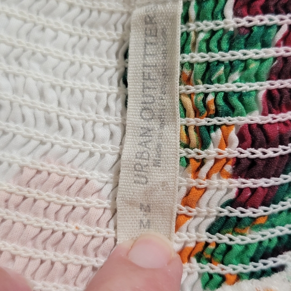 Urban Outfitters Women's Summer In Italy Off Shoulder Mini Dress Size M Colorful - Picture 14 of 16